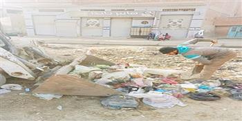 حملات للنظافة العامة ورفع الإشغالات وتحسين مستوى الخدمات العامة بمركزي سنورس وإطسا 