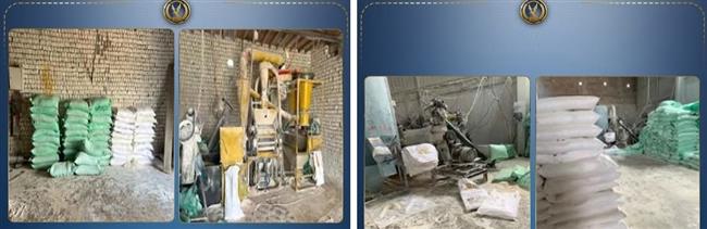 بحوزتهما أطنان دقيق مدعم.. ضبط منخلين غير مرخصين بالقليوبية والجيزة