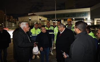 القابضة للمياه: جولات ميدانية مكثفة لمتابعة سحب مياه الأمطار بطريق الأوتوستراد وطره والمعادي