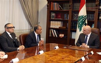 وزير الخارجية يلتقي الرئيس اللبناني في بيروت.. ويؤكد دعم مصر الكامل للدولة اللبنانية 
