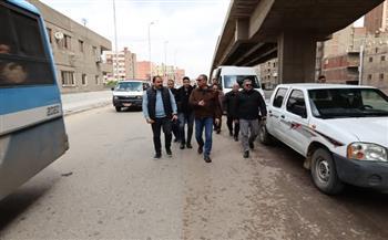 محافظ الجيزة يتفقد جهود شفط مياه الأمطار بمحور صفط اللبن وشوارع الدقي والعجوزة