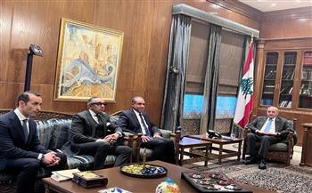 وزير الخارجية يلتقي رئيس مجلس النواب اللبناني ببيروت ويؤكد تضامن مصر مع لبنان