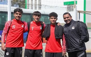 جوهر نبيل وأبوريدة يدعمان منتخب الناشئين قبل مواجهة تونس