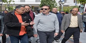 محافظ بورسعيد يوجه بالتوسع في أعمال التشجير وزيادة المسطحات الخضراء لتحسين البيئة العامة