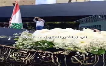 تشييع جثمان الفنان أحمد قعبور بمسقط رأسه في لبنان