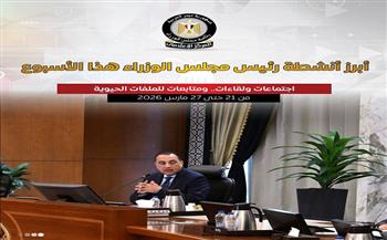 المركز الإعلامي لمجلس الوزراء يستعرض أبرز أنشطة رئيس الوزراء هذا الأسبوع