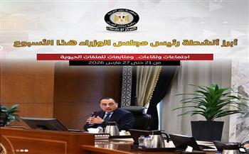 المركز الإعلامي لمجلس الوزراء يستعرض أبرز أنشطة رئيس الوزراء هذا الأسبوع