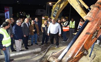 محافظ القاهرة ورئيس القابضة للمياه يتابعان تنفيذ خط 1400 مم بزهراء المعادي لتعزيز كفاءة الشبكات