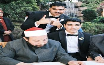 أحمد رمزي يحتفل بزفاف شقيقه الأكبر وسط الأهل والأصدقاء