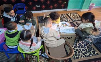 ورشة تلوين مستوحاة من الطبيعة ببيت ثقافة المقاولون العرب