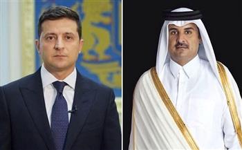 أمير قطر والرئيس الأوكراني يبحثان آخر تطورات الأوضاع الإقليمية ومستجدات الأزمة الأوكرانية