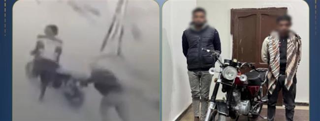 ضبط شخصين سرقا دراجة نارية بأسلوب “توصيل الأسلاك” في أسوان