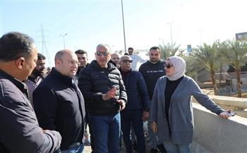 محافظ الجيزة يعاين موقع هبوط بالجسم الخارجي لمطلع محور 26 يوليو بنطاق كرداسة