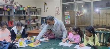 إبداعات فنية مستوحاة من الطبيعة في ورشة بمكتبة الشيخ زايد