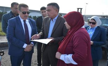 محافظ بورسعيد يتفقد مدخل بورسعيد بحي الجنوب طريق المعاهدة