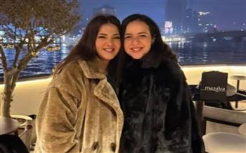 إيمي ودنيا سمير غانم في زيارة   لفيلم "طه الغريب" 