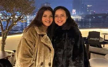 إيمي ودنيا سمير غانم في زيارة   لفيلم "طه الغريب" 