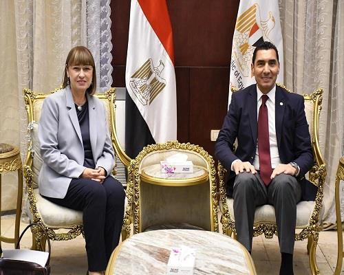 وزير الشباب يبحث مع ممثل الأمم المتحدة تعزيز التعاون وتمكين الشباب  