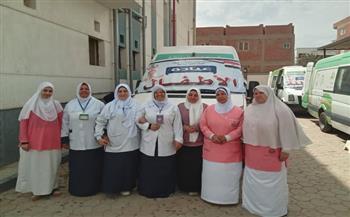 فحص 1000حالة وتقديم 2200 خدمة في قافلة علاجية ضمن "حياة كريمة" بمركز ناصر ببني سويف