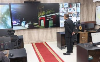 محافظ المنوفية يتابع من مركز سيطرة الشبكة الوطنية تنفيذ قرار غلق المحال العامة 