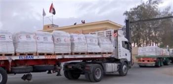 قافلة "زاد العزة" الـ 168 تدخل إلى الفلسطينيين في قطاع غزة