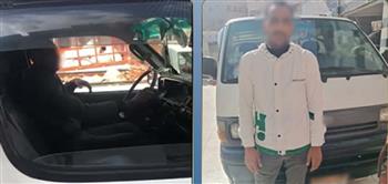 ضبط سائق ميكروباص مخالف بخط السير بالدقهلية