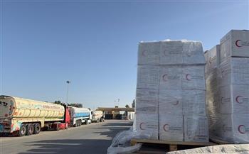 الهلال الأحمر: قافلة زاد العزة الـ149 تتضمن 1.850 طنًا من المساعدات الإنسانية الشاملة