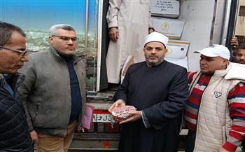 مديرية أوقاف الشرقية تُسلم ٥ أطنان من اللحوم لمديرية التضامن الاجتماعي لتوزيعها على الأسر الأولى بالرعاية