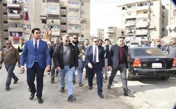 محافظ بورسعيد يوجه بتكثيف الأعمال للانتهاء من أعمال التطوير بمنطقة عمر بن الخطاب