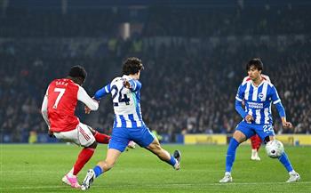 الدوري الإنجليزي.. أرسنال يتقدم على برايتون بهدف في الشوط الأول