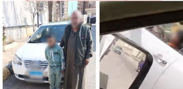 ضبط طفل يقود سيارة ملاكي معرضًا نفسه والمواطنين للخطر في السويس