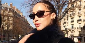 بسمة بوسيل في فرنسا بإطلالة من الفراء الأسود