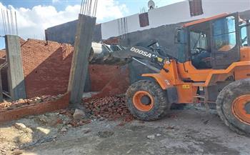 محافظ الإسكندرية يوجه بإزالة البناء المخالف في المهد