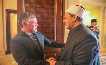 الملك عبدالله وشيخ الأزهر يؤكدان ضرورة وقف الاعتداءات الإيرانية والعودة للحوار