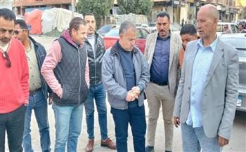 جولة ميدانية لرئيس مياه الفيوم لمتابعة مسار خط طرد الصرف الصحي بأبشواي
