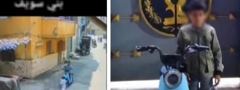 القبض على قائد دراجة كهربائية صدم طفلًا أثناء سيره برعونة في بني سويف