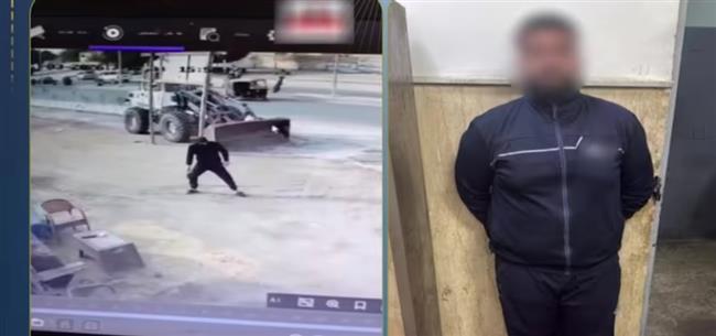 ضبط عاطل تعدى على خفيرين بالحجارة وأتلف «لودر» في حلوان