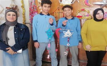 ورشة فنية لصناعة زينة رمضان بقصر ثقافة المطرية