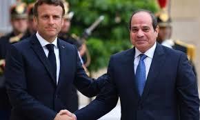ماكرون: اتفقت مع الرئيس السيسي على أهمية تأمين النقل البحري في البحر الأحمر