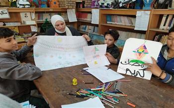 ورشة رسم حر توثق أجواء رمضان بمكتبة ساقية مكي الثقافية