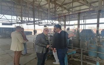السكرتير العام المساعد لمحافظة الدقهلية يتفقد محطة تعبئة الغاز السائل بطلخا 