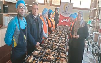 "مطبخ المصرية بإيد بناتها" .. إعداد 370 وجبة ضمن فعاليات "قطار الخير 2" بالبحيرة 