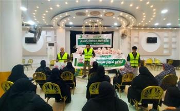 تضامن الشرقية: توزيع 1700 كيلو لحوم على 850 من الأسر الأولى بالرعاية بأبو كبير 