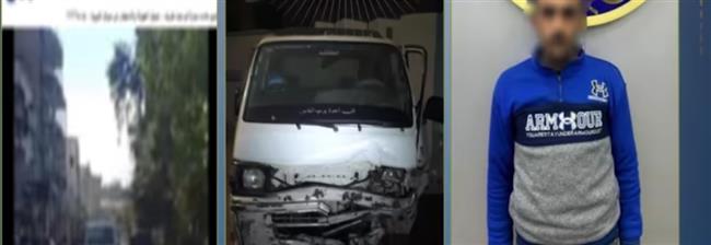 ضبط سائق ميكروباص اصطدم بسيارة ملاكي أثناء قيادته برعونة بالدقهلية