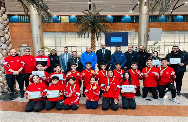 وزارة الشباب والرياضة تستقبل منتخب الووشو كونغ  بعد انجاز الصين  