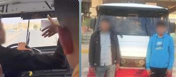 القبض على طفل يقود ميكروباص بالشرقية ويعرض حياة المواطنين للخطر