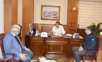 محافظ بورسعيد يستقبل النائب محمد سلامة عضو مجلس الشيوخ 