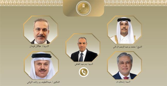 وزير الخارجية يبحث هاتفيا مع نظرائه في تركيا وباكستان وقطر والبحرين التطورات الإقليمية وجهود خفض التصعيد