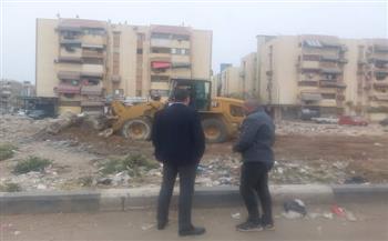 نائب محافظ بورسعيد يتابع أعمال إزالة تراكمات “الرتش” بمنطقة الحرية الكبيرة بحي المناخ 