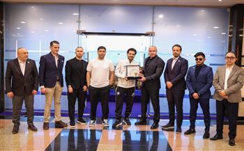 وفد نادي المدينة الليبي يزور بيراميدز لبحث التعاون المشترك 